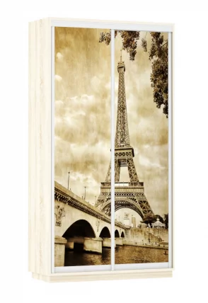 Шкаф-купе двухдверный Экспресс Дуо 1200х2400х Париж/Дуб сонома / 1200х2400h_0