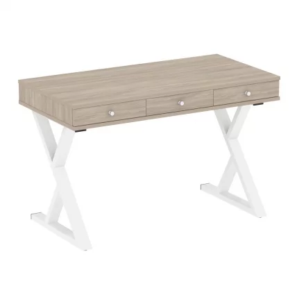 Стол письменный ХОМЕ ОФФИCЕ ВР.СП-1-118.М Дуб Наварра/Белый металл / HOME OFFICE VR.SP-1-118.M_0