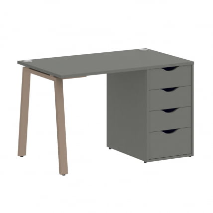 Стол письменный ХОМЕ ОФФИCЕ ВР.СП-3-118.4.А Металлик/Мокко металл / HOME OFFICE VR.SP-3-118.4.A_0