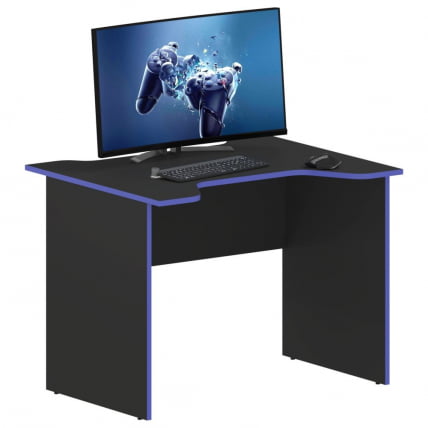 Игровой компьютерный стол СКИЛЛЛ СКЛ 100CА антрацит/синий / SKILLL SKL 100CA_2