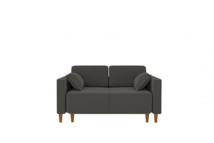 Диван прямой Ультра (Берхоусе) Цвет фасада: Серый велюр; Тип: Прямой; Материал фасада: Металл/Велюр / (Berhouse)_0