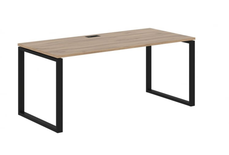 Стол письменный ЕДИС ЕКСТ 1780 Дуб Денвер светлый Черный / EDIS EQST_0