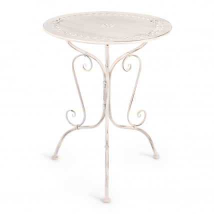 Комплект (стол + 2 стула) Сеcрет де Маисон Моникуе (мод. ПЛ08-6241.6242) металл, стол:62*73, стул: 48*40*93, Античный белый (Антикуе Вхите) / Secret de Maison Monique (mod. PL08-6241.6242) (Antique White)_1