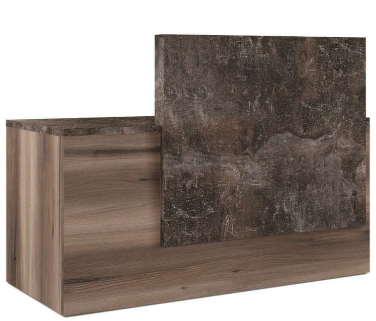 Стойка ресепшн левая Б-ТОНЕ БТН36190242 Вяз Бетон темный / B-TONE BTN36190242_0