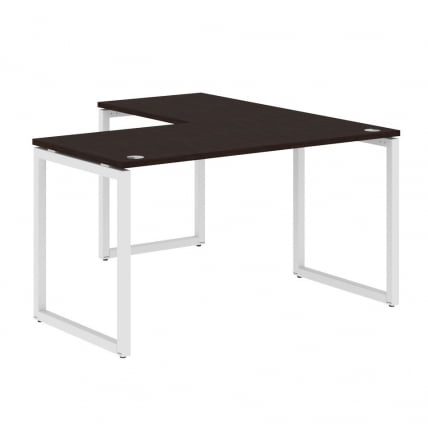 Стол угловой левый КСТЕН-К КСКCТ 1415 Л Легно темный Белый / XTEN-Q XQCT L_0