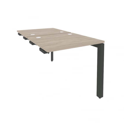 Стол-приставка двойной на П-образном м/к к опорным элем. ОНИКС О.МП-Д.СПР-0.7 Дуб Аттик/Антрацит / ONIX O.MP-D.SPR-0.7_0