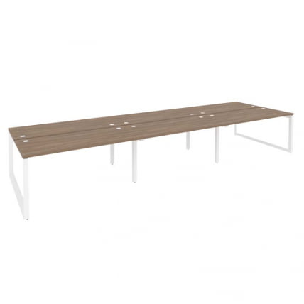 Рабочая станция на О-образном м/к ОНИКС О.МО-Д.РС-6.4.7 Дуб Аризона/Белый / ONIX O.MO-D.RS-6.4.7_0