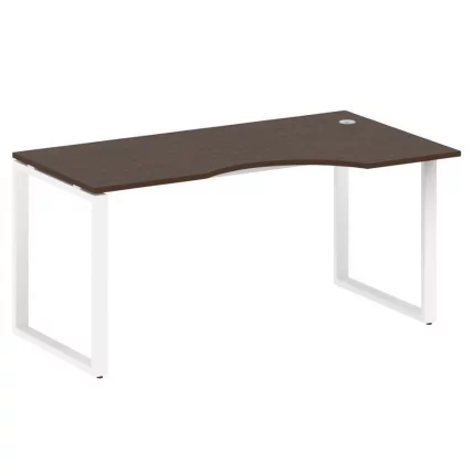 Стол криволинейный правый на О-образном м/к МЕТАЛ СЙСТЕМ БО.СА-1 Пр Венге/Белый / METAL SYSTEM_0