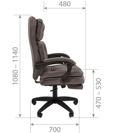 Кресло руководителя CХАИРМАН ДОМ (Хоме) 442 Темно-серый / CHAIRMAN (Home)_3