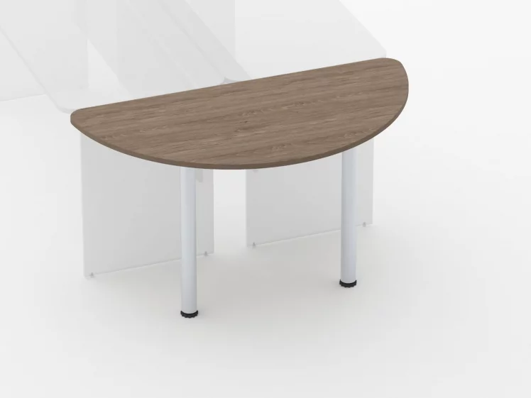 Приставка-полукруг для двух столов Глассй 2.18 Дуб Верцаска / Glassy_1