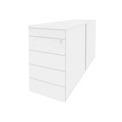 Тумба двойная приставная / опорная (ТИП-ОН) ОНИКС О.ТПО-2.7 ТИП Белый Бриллиант / (TIP-ON) ONIX O.TPO-2.7 TIP_0