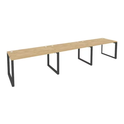 Рабочая станция на О-образном м/к ОНИКС О.МО-РС-3.3.8 Тиквуд Светлый/Антрацит / ONIX O.MO-RS-3.3.8_0