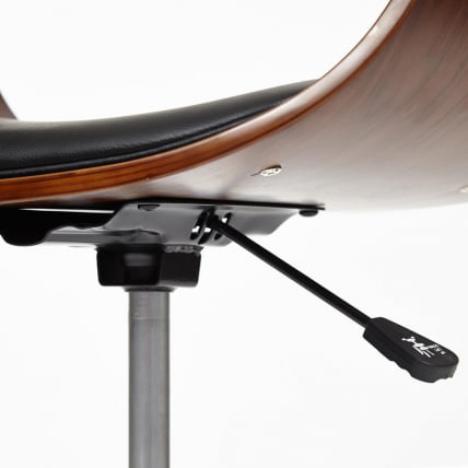 Кресло ВИМТА орех, кож/зам черный / VIMTA_4