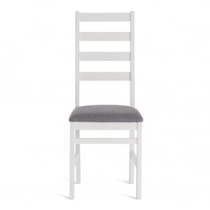 Стул РОСАРИО Многослойная фанера, 39 х 39 х 99 см, вхите, ткань темно-серая (150) / ROSARIO white,_4