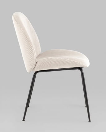 Стул Беетле велюр Бежевый / Beetle_11