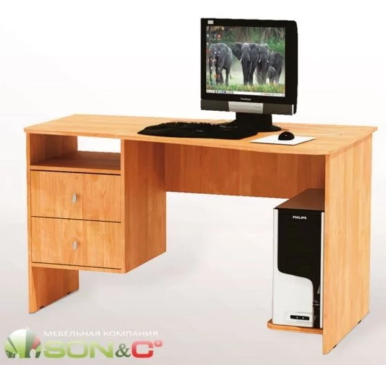 Стол компьютерный СН 05.10 Ольха русская / SN_0