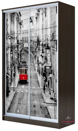 Шкаф-купе Хит-23-12-77 Лондон Аруба Венге_0