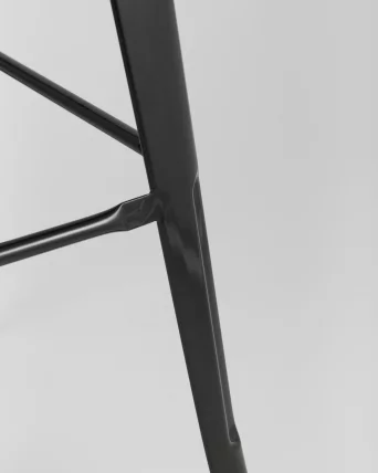 Стул барный Толикс Воод 75.5  со спинкой Черный / Tolix Wood_7