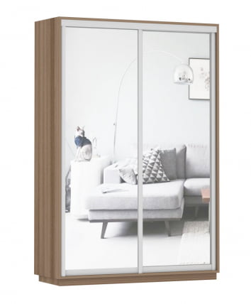 Шкаф-купе двухдверный Экспресс Дуо Экспенс 1400х2200х Ясень шимо тёмный / 1400х2200h_0