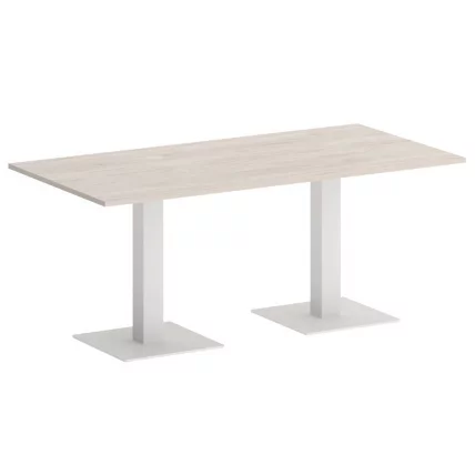 Стол прямоугольный ХОМЕ ОФФИCЕ ВР.СП-5-180.2 Денвер Светлый/Белый металл / HOME OFFICE VR.SP-5-180.2_0