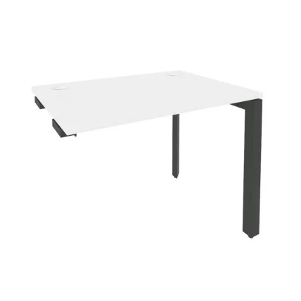 Стол-приставка на П-образном м/к к опорным элементам ОНИКС О.МП-СПР-1.7 Белый Бриллиант/Антрацит / ONIX O.MP-SPR-1.7_0
