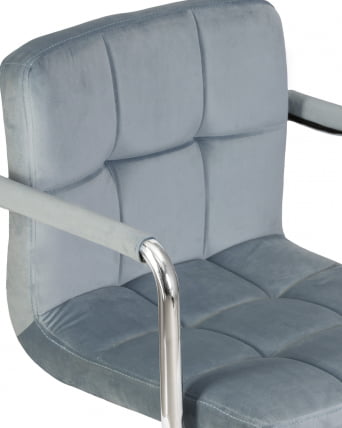 Офисное кресло для персонала ДОБРИН ТЕРРЙ Пудрово-голубой велюр МДЖ9-74 / DOBRIN TERRY MJ9-74_6