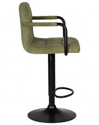 Стул барный ДОБРИН КРУГЕР АРМ БЛАCК (зеленый вельвет (ЛАР-Е2041-7)) / DOBRIN KRUGER ARM BLACK (LAR-E2041-7))_2