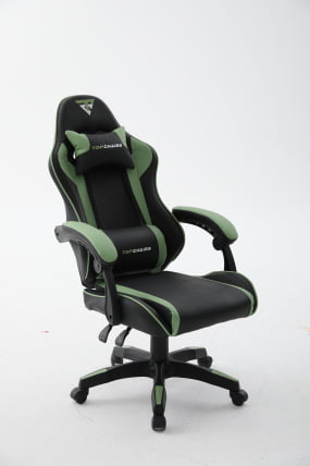 Кресло спортивное ТопЧаирс Шадов черно-зеленый / TopChairs Shadow_3