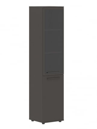 Шкаф-колонка комбинированная с дверью в металлической раме правый ЕДИС ЕХCС 42.7 Р Мокко Мокко Мокко / EDIS EHCS R_0