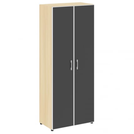 Шкаф Ялта ЛТ.СТ-1.10 Р блаcк Акация Лорка/Стекло Блаcк 800*450*1987 / LT.ST-1.10 R black Black_0