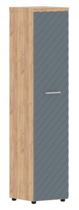 Шкаф колонка с глухой дверью и топом Торр ЛУКС ТЛХC 42.1 Дуб Бофорд Серо-голубой / Torr LUX TLHC_0