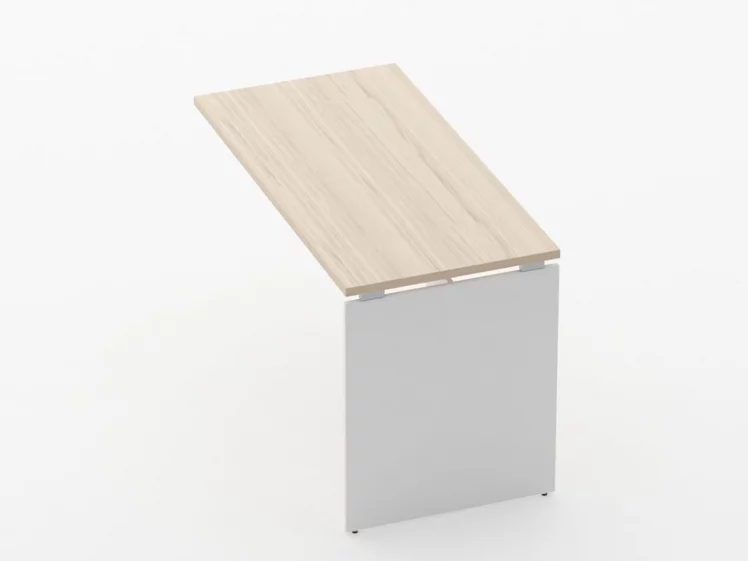 Брифинг-приставка для стола на ЛДСП опорах Дека 75.10.12 Туя/Белый / Deka_0