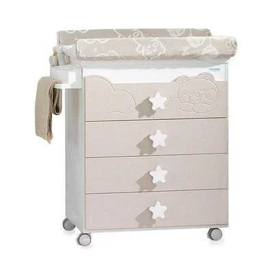 Комод Микуна Долсе Лусе пеленальный Б-1673 вхите/санд / Micuna Dolce Luce B-1673 white/sand_0