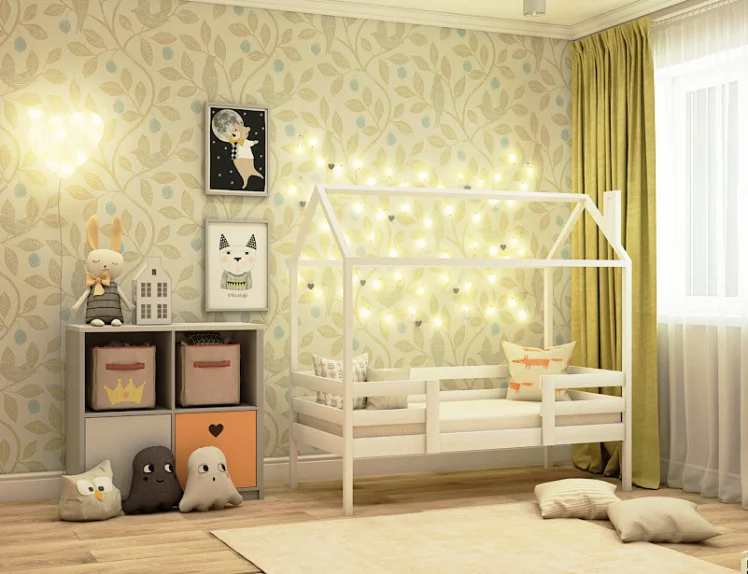 Кровать-домик РооРоом кд-22 Белый / RooRoom_0