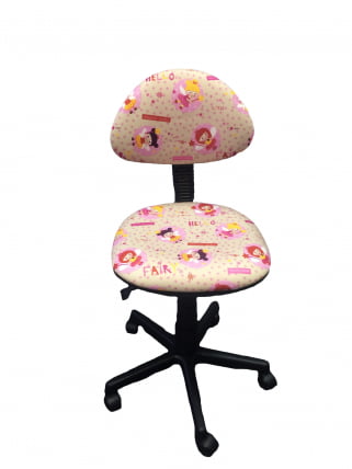 Детское компьютерное кресло ЛБ-C02 [Бежевый (феи)] / LB-C02_0