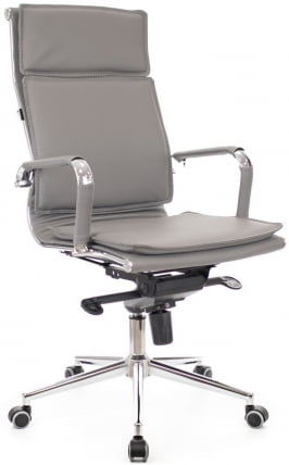 Кресло руководителя Нерей М экокожа Серый / Nerey M_3