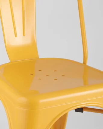 Стул ТОЛИКС с высокой спинкой Желтый глянцевый / TOLIX_7