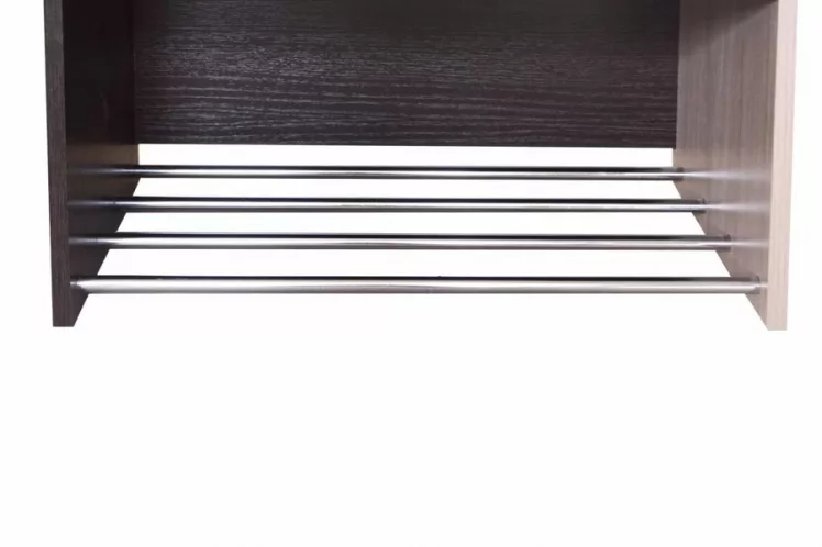 Шкаф двухстворчатый с зеркалом Ольга 3.1 Ясень шимо светлый Венге_4