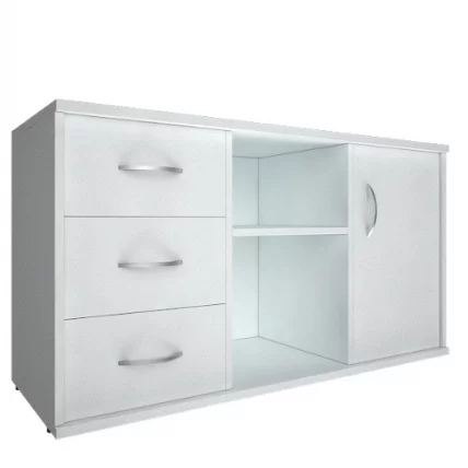 Тумба под оргтехнику сервисная Рива А.МТ-2 Белый / Riva_0