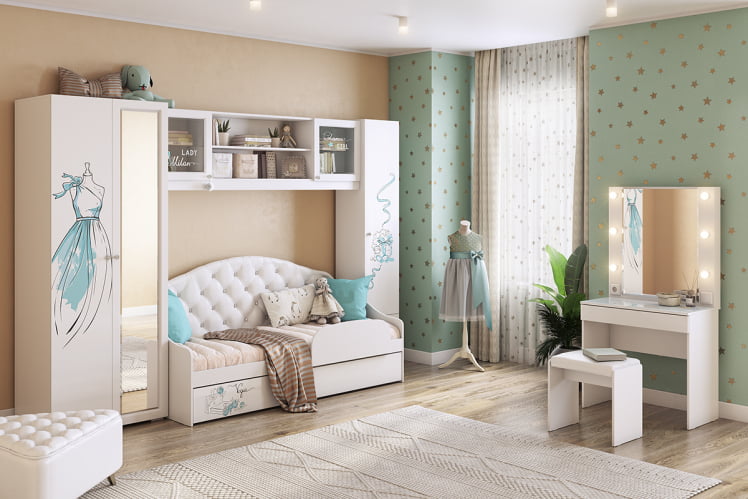 Пуф Трио ПМ-002.1 белый (экокожа) / PM-002.1_3