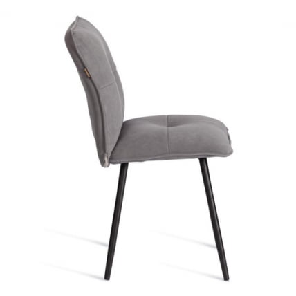 Стул обеденный Свеет велюр, серый/черный, 29, 46х55х88 / Sweet_1