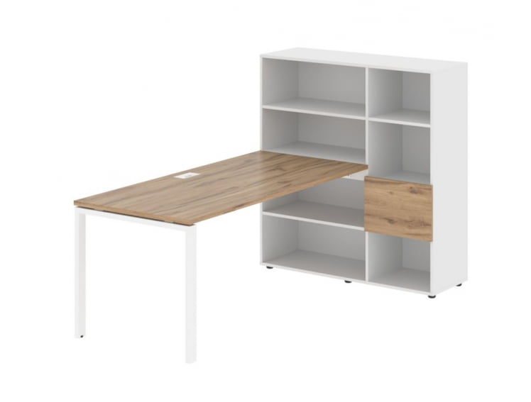 Рабочая станция ЕДИС ЕУРСТ 1217 Дуб Денвер светлый Белый Белый / EDIS EURST_0