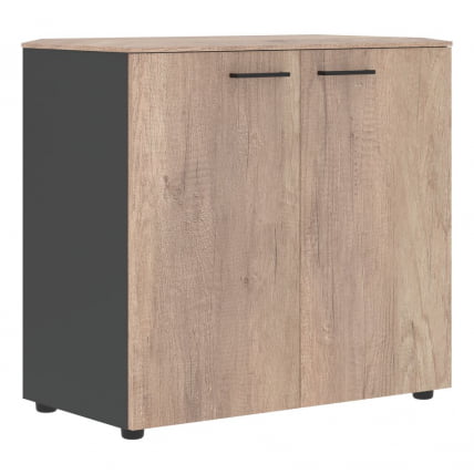 Шкаф с глухими малыми дверьми ДЖАЙ ДЖЛC 85.1 Дуб Каньон Антрацит / JAY JLC_0