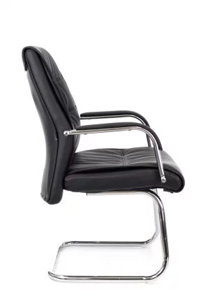Кресло для посетителей Бонд CФ экокожа Черный / Bond CF_2