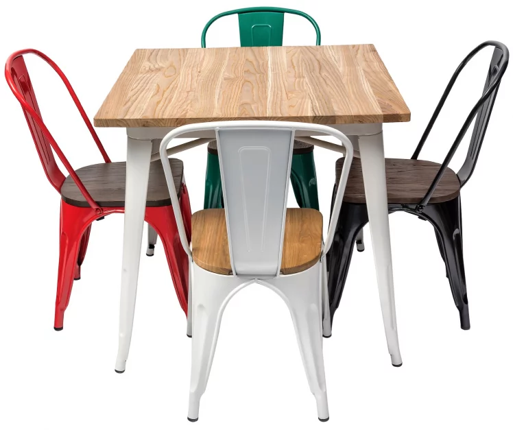 Стул Толикс Воод 850 Черный / Tolix Wood_9