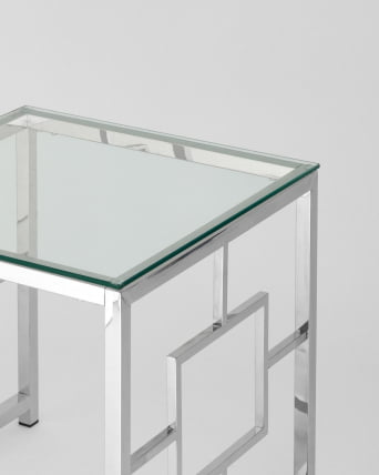 Стол журнальный БРУКЛИН 55*55 Серебро_4