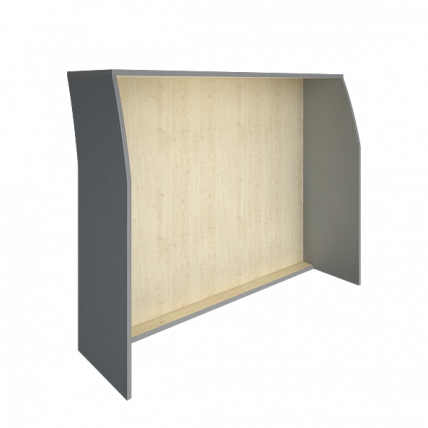 Стойка прямая 1400 Рива А.РС-3 Клен/Металлик / Riva_0