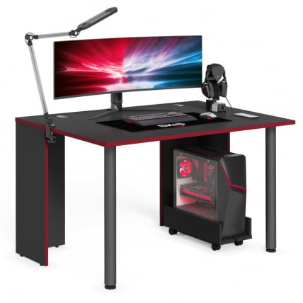 Игровой компьютерный стол СКИЛЛЛ ССТГ 1385.1 антрацит/красный / SKILLL SSTG_6