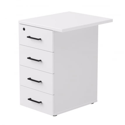 Тумба приставная с топом Еверпроф ЕВО 254Т1203 Белая / Everprof EVO_0