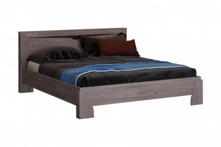 Кровать 1400 Лючия 33.09-01 без основания Ясень анкор темный Венге_0